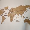 Mappa del Mondo in Legno