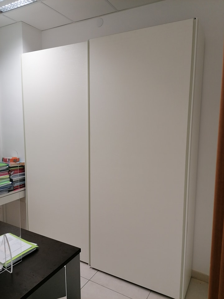 Armadio scorrevole Ufficio Legno Bianco | Terlizzi - Mercuri Design