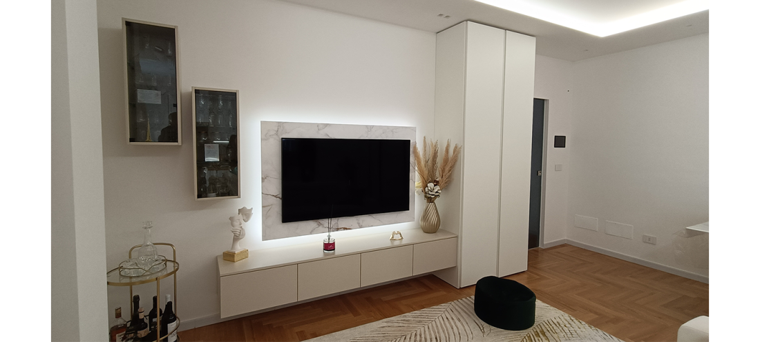 Pareti Attrezzate e Living Pareti attrezzate su misura — Mercuri Design