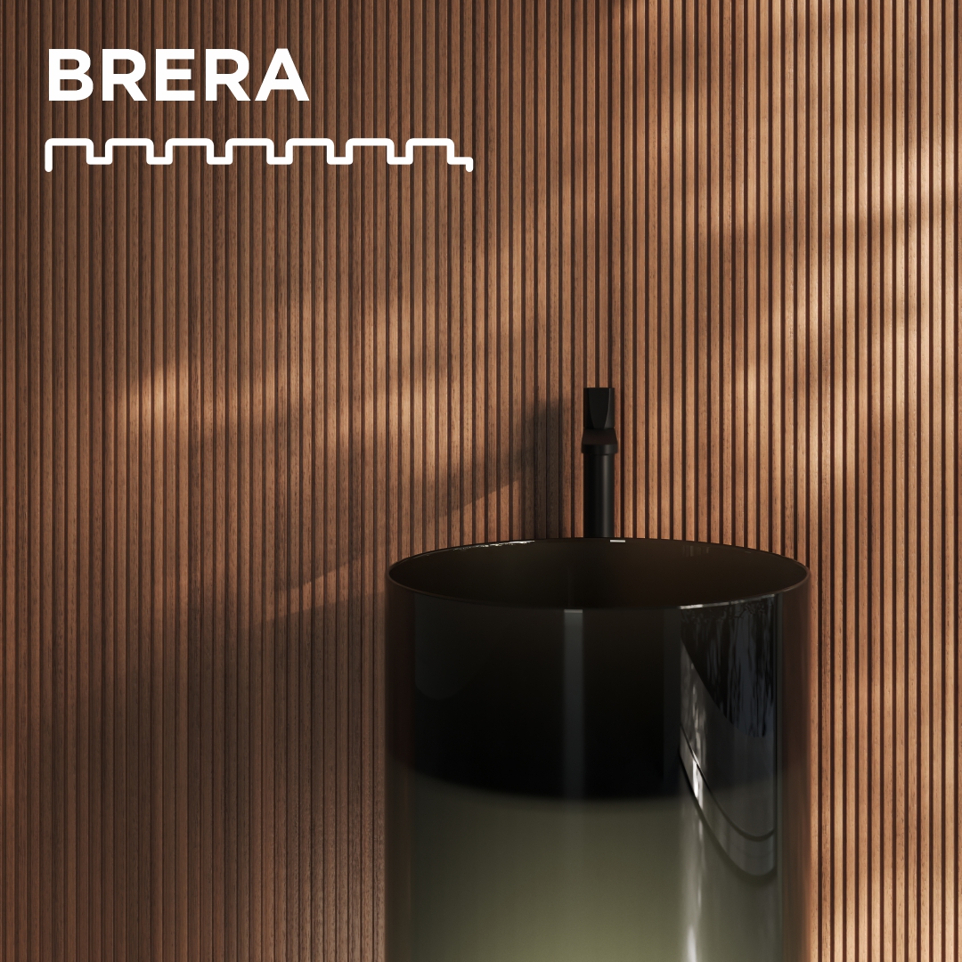Doghe Brera Atelier Casabella cannettato fine per bagno in legno massello — Mercuri Design