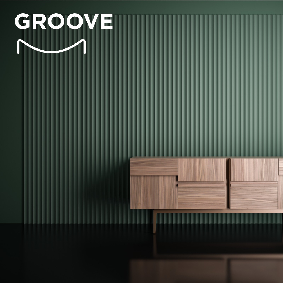 Doghe Groove 60 in legno massello Atelier Casabella profilo arrotondato — Mercuri Design
