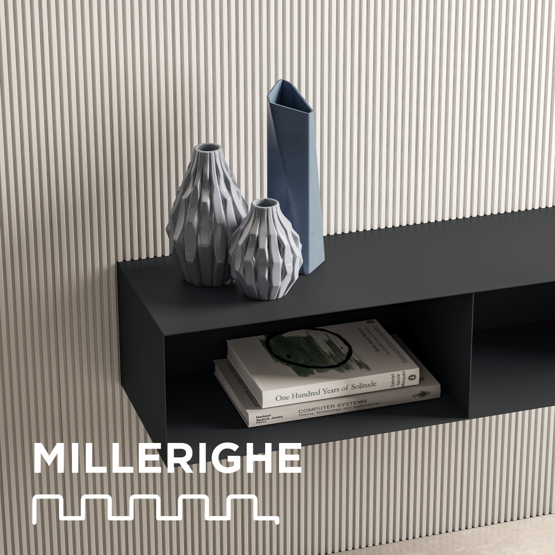 Doghe Millerighe Atelier Casabella ritmo continuo vuoti e pieni — Mercuri Design